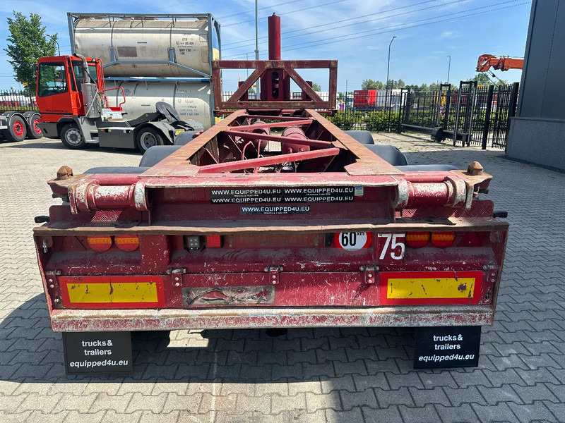 شاحنات الحاويات / جسم علوي قابل للتغيير نصف مقطورة Van Hool 3 AXLE 20FT TIPPING-CHASSIS, BPW + disc, liftaxle, steering axle, BROKEN HYVA-CYLINDER: صور 8