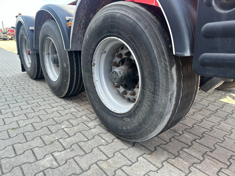 شاحنات الحاويات / جسم علوي قابل للتغيير نصف مقطورة Van Hool 3 AXLE 20FT TIPPING-CHASSIS, BPW + disc, liftaxle, steering axle, BROKEN HYVA-CYLINDER: صور 20
