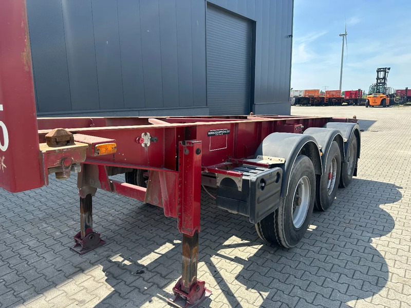 شاحنات الحاويات / جسم علوي قابل للتغيير نصف مقطورة Van Hool 3 AXLE 20FT TIPPING-CHASSIS, BPW + disc, liftaxle, steering axle, BROKEN HYVA-CYLINDER: صور 11