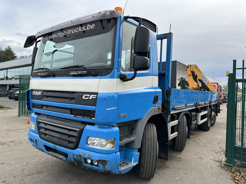 DAF CF 85.360 8x2 PRITSCHE 7m35 + KRAN EFFER 165-3S + RADIO - MANUAL GEARBOX ZF - EURO 5 - BE TRUCK - شاحنات مسطحة, شاحنة كرين: صور 4 DAF CF 85.360 8x2 PRITSCHE 7m35 + KRAN EFFER 165-3S + RADIO - MANUAL GEARBOX ZF - EURO 5 - BE TRUCK - شاحنات مسطحة, شاحنة كرين: صور 4