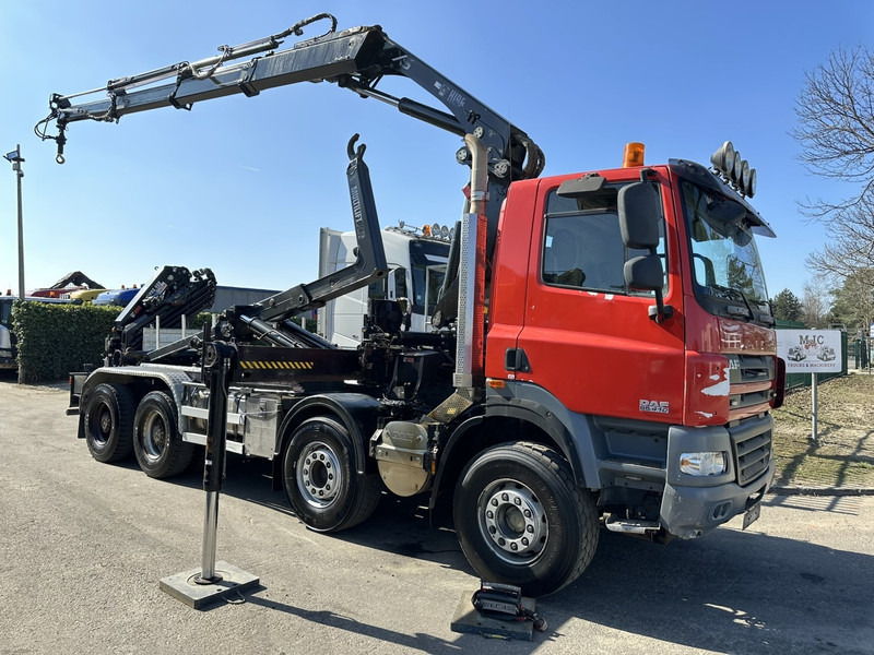 DAF CF 85.410 8x4 HOOKLIFT + CRANE HIAB 244 EP-3 HIDUO - Radio - Rotator - RETARDER - EURO 4 - BIG AXLES HUB REDUCTION - شاحنة ذات الخطاف, شاحنة كرين: صور 1 DAF CF 85.410 8x4 HOOKLIFT + CRANE HIAB 244 EP-3 HIDUO - Radio - Rotator - RETARDER - EURO 4 - BIG AXLES HUB REDUCTION - شاحنة ذات الخطاف, شاحنة كرين: صور 1
