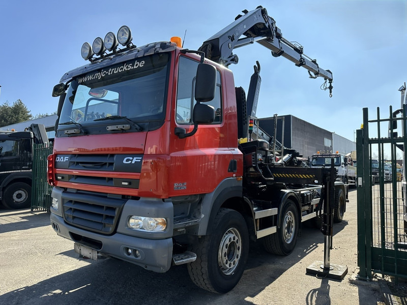 DAF CF 85.410 8x4 HOOKLIFT + CRANE HIAB 244 EP-3 HIDUO - Radio - Rotator - RETARDER - EURO 4 - BIG AXLES HUB REDUCTION - شاحنة ذات الخطاف, شاحنة كرين: صور 5 DAF CF 85.410 8x4 HOOKLIFT + CRANE HIAB 244 EP-3 HIDUO - Radio - Rotator - RETARDER - EURO 4 - BIG AXLES HUB REDUCTION - شاحنة ذات الخطاف, شاحنة كرين: صور 5