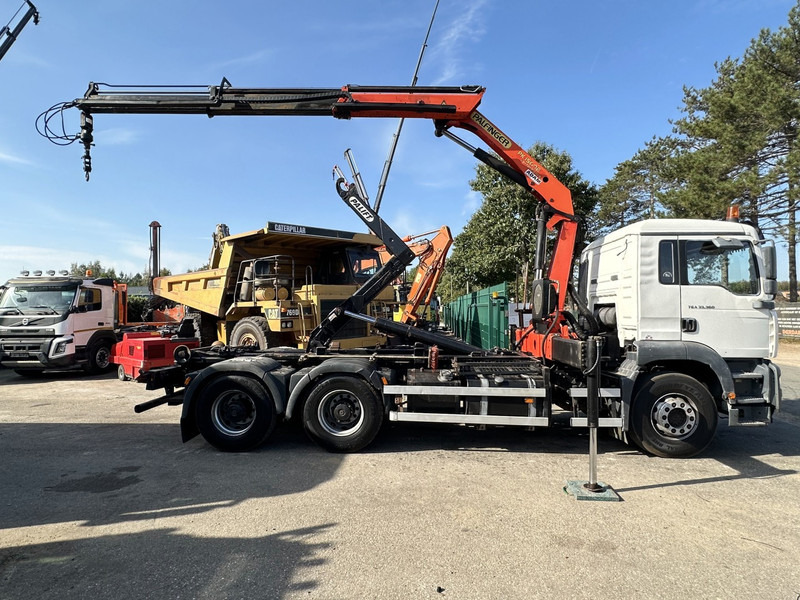 شاحنة ذات الخطاف, شاحنة كرين MAN TGA 33.360 6x4 HAAKSYSTEEM + KRAAN PALFINGER PK 15002 - MANUEEL - BLADVERIGN - NAAFREDUCTIE - BE TRUCK: صور 11