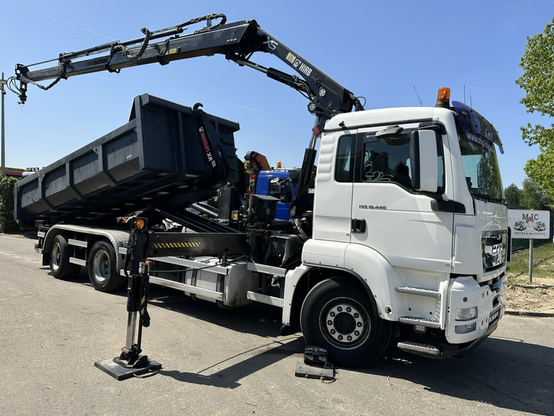 MAN TGS 18.440 6x2 HOOKLIFT 26T + CRANE HIAB 244 EP-3 HIPRO + RADIO + ROTATOR - LIFT AXLE - EURO 5 - BE TRUCK - شاحنة ذات الخطاف, شاحنة كرين: صور 1 MAN TGS 18.440 6x2 HOOKLIFT 26T + CRANE HIAB 244 EP-3 HIPRO + RADIO + ROTATOR - LIFT AXLE - EURO 5 - BE TRUCK - شاحنة ذات الخطاف, شاحنة كرين: صور 1