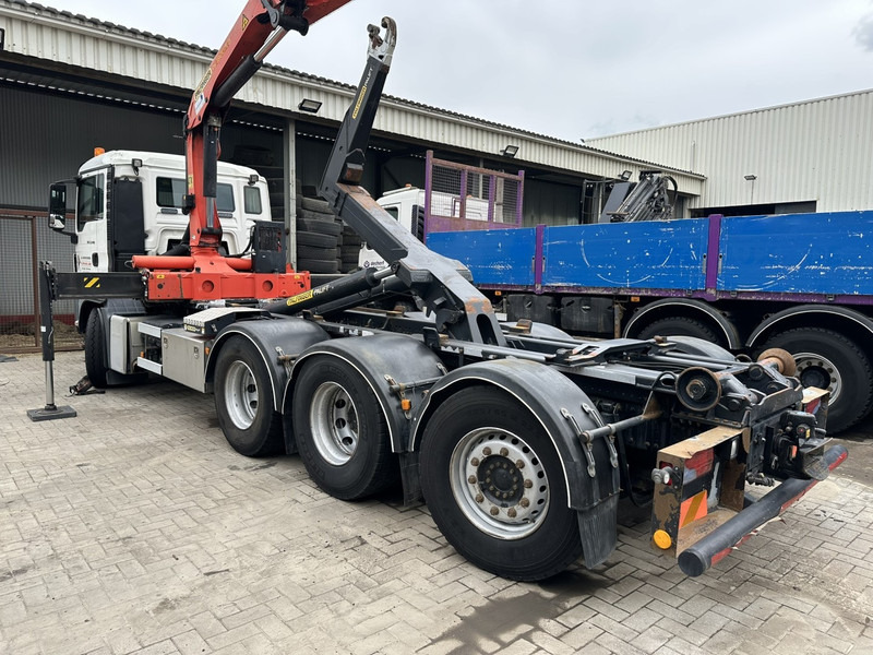 MAN TGS 35.400 8x4 TRIDEM HOOKLIFT T22 + CRANE PALFINGER PK 18001 EH + RADIO - EURO 5 - LIFT/STEERING AXLE - BE TRUCK - شاحنة ذات الخطاف, شاحنة كرين: صور 4 MAN TGS 35.400 8x4 TRIDEM HOOKLIFT T22 + CRANE PALFINGER PK 18001 EH + RADIO - EURO 5 - LIFT/STEERING AXLE - BE TRUCK - شاحنة ذات الخطاف, شاحنة كرين: صور 4