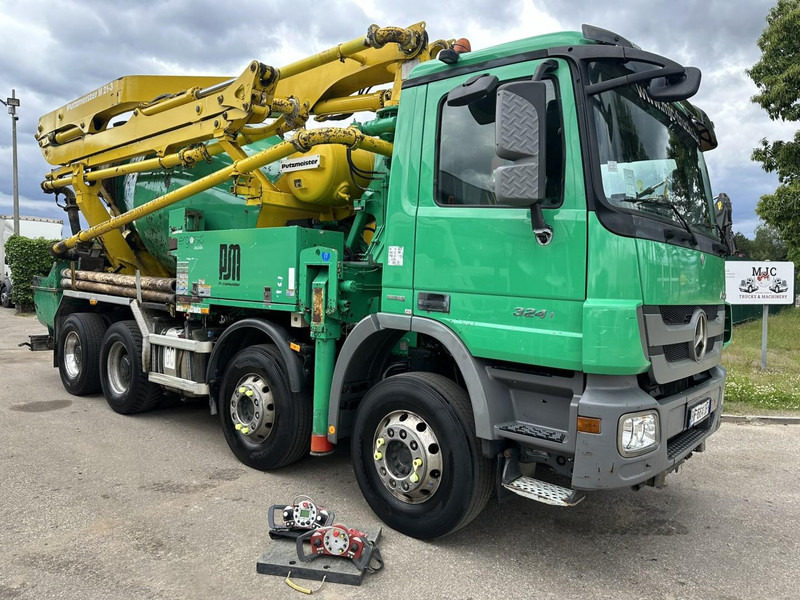 Mercedes-Benz ACTROS 3241 8x4 PUMI PM M 21-3 (21m) Putzmeister - *238.000km* / 1586H - EPS - BLADVERING / NAAFREDUCTIE - شاحنة خلاطة خرسانة: صور 1 Mercedes-Benz ACTROS 3241 8x4 PUMI PM M 21-3 (21m) Putzmeister - *238.000km* / 1586H - EPS - BLADVERING / NAAFREDUCTIE - شاحنة خلاطة خرسانة: صور 1