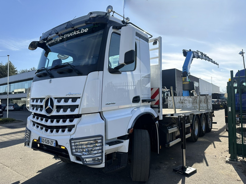 Mercedes-Benz AROCS 3246 8x4 TRIDEM + CRANE (25m!) PALFINGER PK 34002 G SH (8x) - *102.000km* - LIFT + STEERING AXLE - PLATFORM 6m65 + TWISTLOCKS - شاحنات مسطحة, شاحنة كرين: صور 3 Mercedes-Benz AROCS 3246 8x4 TRIDEM + CRANE (25m!) PALFINGER PK 34002 G SH (8x) - *102.000km* - LIFT + STEERING AXLE - PLATFORM 6m65 + TWISTLOCKS - شاحنات مسطحة, شاحنة كرين: صور 3