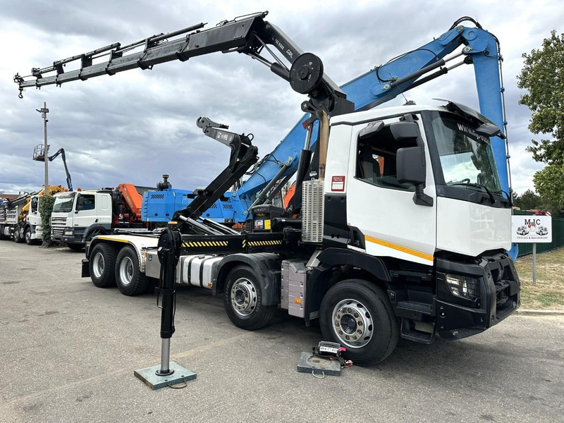 Renault C460 8x4 HOOKLIFT + (19m!) CRANE HIAB 288 E-6 HIDUO - RADIO - 5/6 F - STEEL SPRING / HUB REDUCTION - BE TRUCK - شاحنة ذات الخطاف, شاحنة كرين: صور 1 Renault C460 8x4 HOOKLIFT + (19m!) CRANE HIAB 288 E-6 HIDUO - RADIO - 5/6 F - STEEL SPRING / HUB REDUCTION - BE TRUCK - شاحنة ذات الخطاف, شاحنة كرين: صور 1