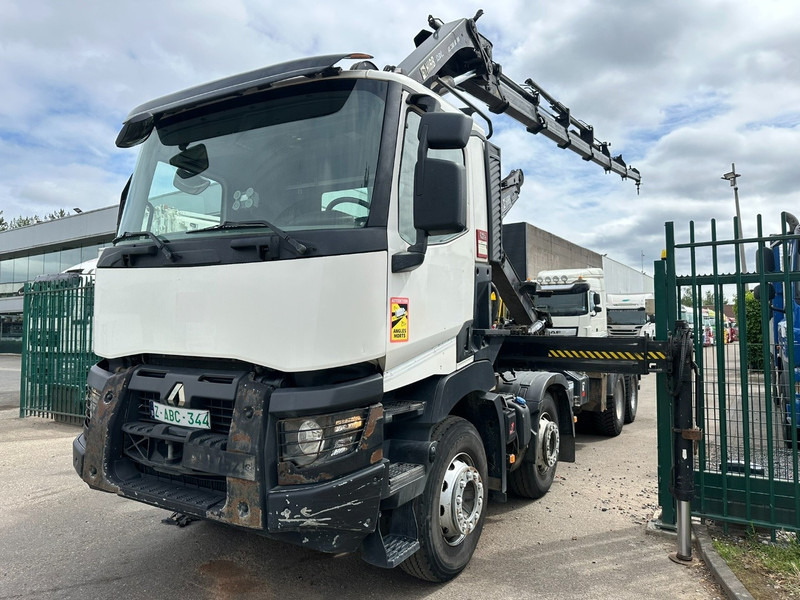 Renault C460 8x4 HOOKLIFT + CRANE HIAB 288 E-6 HIDUO - RADIO - 5/6 F - STEEL SPRING / HUB REDUCTION - شاحنة ذات الخطاف, شاحنة كرين: صور 3 Renault C460 8x4 HOOKLIFT + CRANE HIAB 288 E-6 HIDUO - RADIO - 5/6 F - STEEL SPRING / HUB REDUCTION - شاحنة ذات الخطاف, شاحنة كرين: صور 3