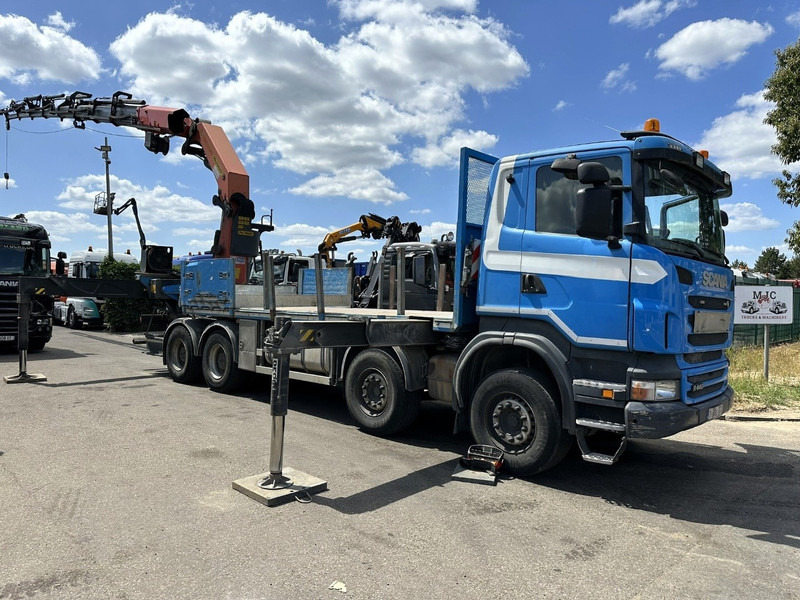 Scania G440 8x4 PRITSCHE + (25m!) KRAN PALFINGER PK78002 SH G 8x + WINCH - PLATFORM 6m25 - SCHALT - AP ACHSEN - BLATT - EURO 5 - BELGISCHE - شاحنات مسطحة, شاحنة كرين: صور 2 Scania G440 8x4 PRITSCHE + (25m!) KRAN PALFINGER PK78002 SH G 8x + WINCH - PLATFORM 6m25 - SCHALT - AP ACHSEN - BLATT - EURO 5 - BELGISCHE - شاحنات مسطحة, شاحنة كرين: صور 2