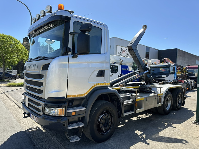 Scania G450 6x4 HAAKSYSTEEM AJK 20T - 5760mm - 3m90 WB - BLADVERING / NAAFREDUCTIE - EURO 6 - BE TRUCK - شاحنة ذات الخطاف: صور 3 Scania G450 6x4 HAAKSYSTEEM AJK 20T - 5760mm - 3m90 WB - BLADVERING / NAAFREDUCTIE - EURO 6 - BE TRUCK - شاحنة ذات الخطاف: صور 3