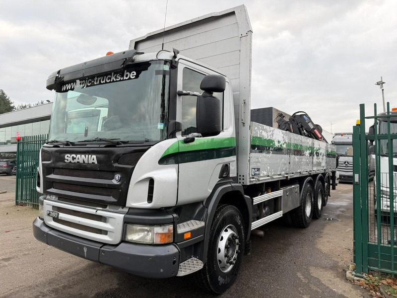 Scania P380 8x4 TRIDEM + CRANE HIAB 166 ES-5 HIPRO - ROTATOR + RADIO - 7m60 PLATFORM - MANUAL - LIFT + STEERING AXLE - شاحنة كرين: صور 4 Scania P380 8x4 TRIDEM + CRANE HIAB 166 ES-5 HIPRO - ROTATOR + RADIO - 7m60 PLATFORM - MANUAL - LIFT + STEERING AXLE - شاحنة كرين: صور 4