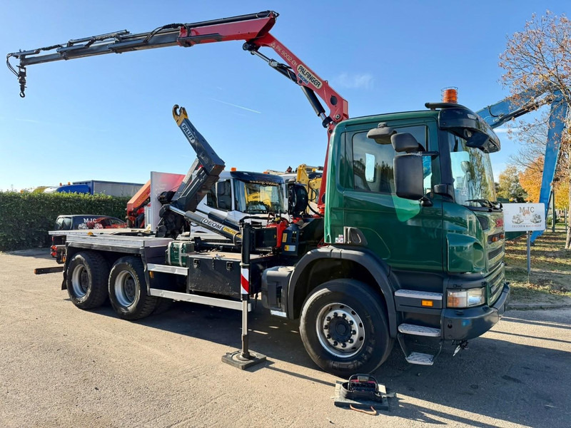 Scania P400 6x4 HOOKLIFT + CRANE PALFINGER PK9001 EH - RETARDER - 5/6F + ROTATOR + RADIO - WB 3m90 - EURO 5 - HUB REDUCTION / SPRING - BE TRUCK - شاحنة ذات الخطاف, شاحنة كرين: صور 1 Scania P400 6x4 HOOKLIFT + CRANE PALFINGER PK9001 EH - RETARDER - 5/6F + ROTATOR + RADIO - WB 3m90 - EURO 5 - HUB REDUCTION / SPRING - BE TRUCK - شاحنة ذات الخطاف, شاحنة كرين: صور 1