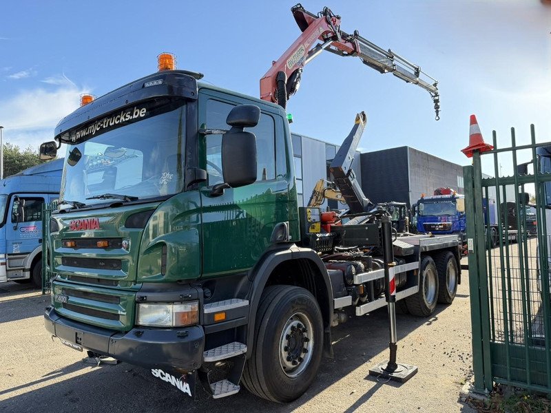 Scania P400 6x4 HOOKLIFT + CRANE PALFINGER PK9001 EH - RETARDER - 5/6F + ROTATOR + RADIO - WB 3m90 - EURO 5 - HUB REDUCTION / SPRING - BE TRUCK - شاحنة ذات الخطاف, شاحنة كرين: صور 4 Scania P400 6x4 HOOKLIFT + CRANE PALFINGER PK9001 EH - RETARDER - 5/6F + ROTATOR + RADIO - WB 3m90 - EURO 5 - HUB REDUCTION / SPRING - BE TRUCK - شاحنة ذات الخطاف, شاحنة كرين: صور 4