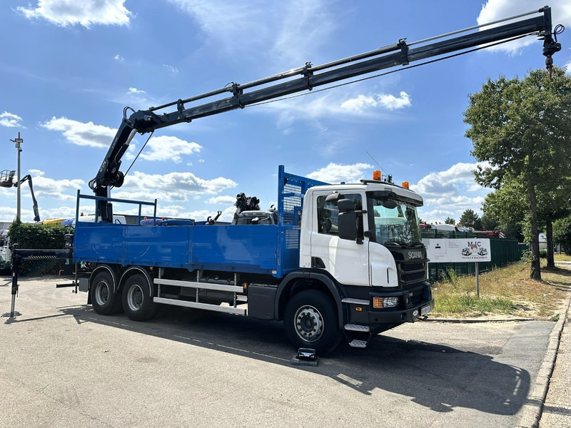 Scania P410 6x4 PRITSCHE + KRAN HIAB 166 ES-4 - RETARDER - ROTATOR - PLATFORM 6m80 - BIG AXLES HUB REDUCTION - STEEL SPRING - شاحنات مسطحة, شاحنة كرين: صور 2 Scania P410 6x4 PRITSCHE + KRAN HIAB 166 ES-4 - RETARDER - ROTATOR - PLATFORM 6m80 - BIG AXLES HUB REDUCTION - STEEL SPRING - شاحنات مسطحة, شاحنة كرين: صور 2