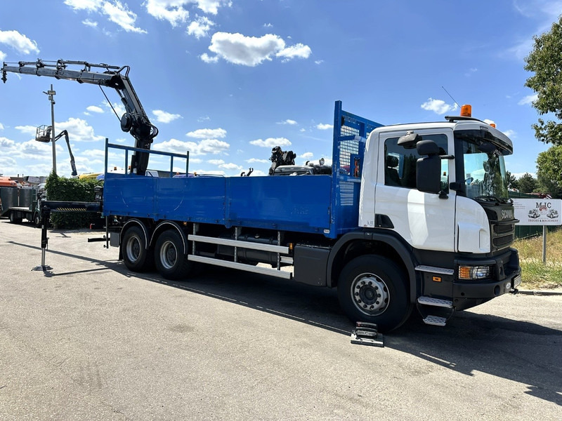 Scania P410 6x4 PRITSCHE + KRAN HIAB 166 ES-4 - RETARDER - ROTATOR - PLATFORM 6m80 - BIG AXLES HUB REDUCTION - STEEL SPRING - شاحنات مسطحة, شاحنة كرين: صور 3 Scania P410 6x4 PRITSCHE + KRAN HIAB 166 ES-4 - RETARDER - ROTATOR - PLATFORM 6m80 - BIG AXLES HUB REDUCTION - STEEL SPRING - شاحنات مسطحة, شاحنة كرين: صور 3