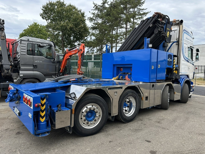 شاحنة جرار Scania R500 8x2 ZSM + KRAN 100Tm! PALFINGER PK100002 G 8x + 1 ME - RETARDER - ALCOA DURA BRIGHT - LIFT + STEERING - 5/6 HYDR F - TÜV 05/2026 - TOP CONDITION: صور 8