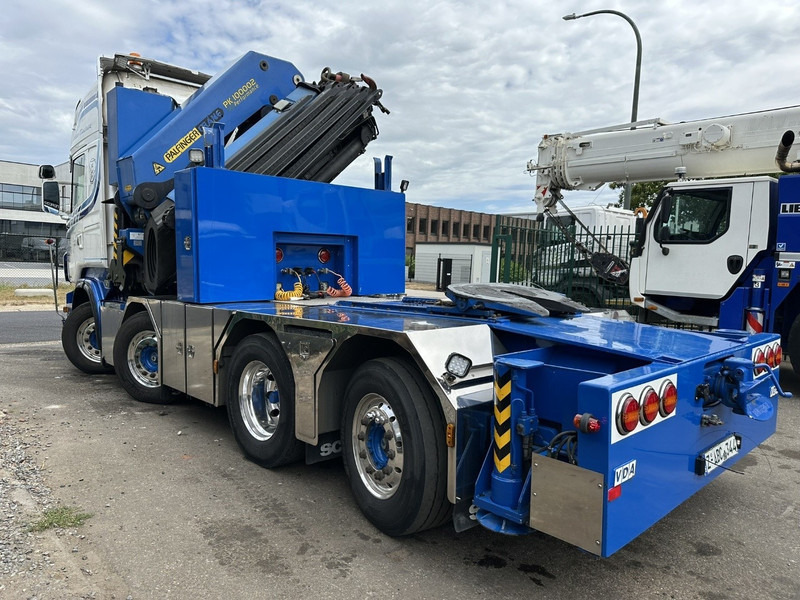 شاحنة جرار Scania R500 8x2 ZSM + KRAN 100Tm! PALFINGER PK100002 G 8x + 1 ME - RETARDER - ALCOA DURA BRIGHT - LIFT + STEERING - 5/6 HYDR F - TÜV 05/2026 - TOP CONDITION: صور 7