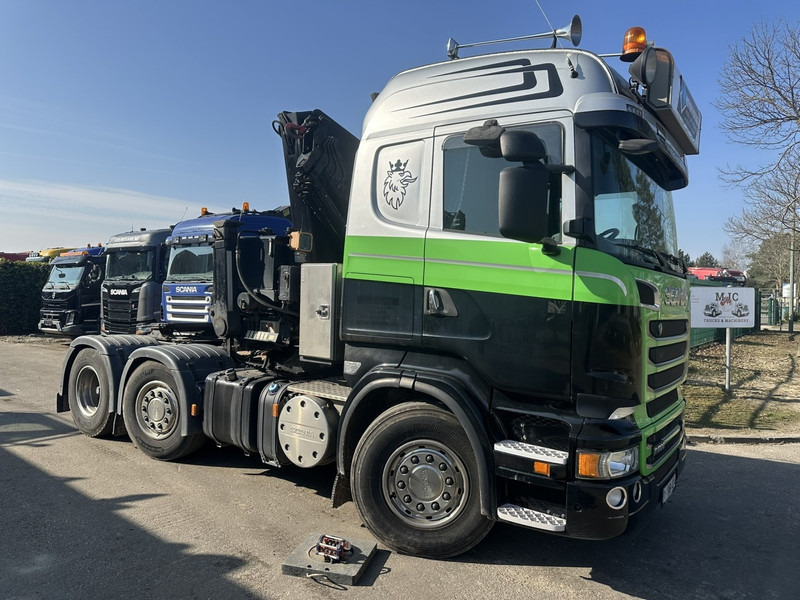 Scania R500 V8 6x2 TRACTOR + CRANE MKG HLK 231 HP (23tm) - 4x HYDR - RADIO - RETARDER - MANUAL - LIFT + STEERING AXLE - شاحنة جرار: صور 1 Scania R500 V8 6x2 TRACTOR + CRANE MKG HLK 231 HP (23tm) - 4x HYDR - RADIO - RETARDER - MANUAL - LIFT + STEERING AXLE - شاحنة جرار: صور 1
