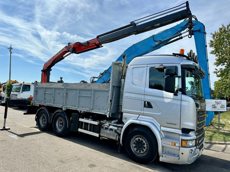 Scania R520 6x4 PRITSCHE + KRAN PALFINGER PK 15002 A - *ZSM + KIPPER* - RETARDER - *FULL AIR* - EUR 6 - BE TRUCK - شاحنات مسطحة, شاحنة كرين: صور 1 Scania R520 6x4 PRITSCHE + KRAN PALFINGER PK 15002 A - *ZSM + KIPPER* - RETARDER - *FULL AIR* - EUR 6 - BE TRUCK - شاحنات مسطحة, شاحنة كرين: صور 1