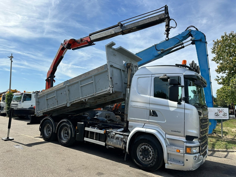Scania R520 6x4 PRITSCHE + KRAN PALFINGER PK 15002 A - *ZSM + KIPPER* - RETARDER - *FULL AIR* - EUR 6 - BE TRUCK - شاحنات مسطحة, شاحنة كرين: صور 3 Scania R520 6x4 PRITSCHE + KRAN PALFINGER PK 15002 A - *ZSM + KIPPER* - RETARDER - *FULL AIR* - EUR 6 - BE TRUCK - شاحنات مسطحة, شاحنة كرين: صور 3