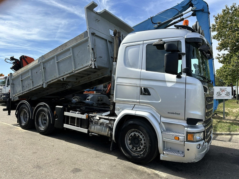 Scania R520 6x4 TIPPER + CRANE PALFINGER PK 15002 A - TRACTOR UNIT - RETARDER - *FULL AIR* - EUR 6 - BE TRUCK - قلابات, شاحنة كرين: صور 3 Scania R520 6x4 TIPPER + CRANE PALFINGER PK 15002 A - TRACTOR UNIT - RETARDER - *FULL AIR* - EUR 6 - BE TRUCK - قلابات, شاحنة كرين: صور 3