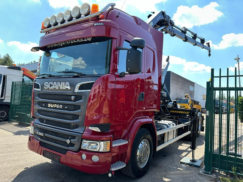 Scania R580 6X2 V8 HOOKLIFT + CRANE HIAB 211 E-4 HIPRO - ROTATOR - RETARDER - ALCOA ALU - RADIO - NL TRUCK - شاحنة ذات الخطاف, شاحنة كرين: صور 3 Scania R580 6X2 V8 HOOKLIFT + CRANE HIAB 211 E-4 HIPRO - ROTATOR - RETARDER - ALCOA ALU - RADIO - NL TRUCK - شاحنة ذات الخطاف, شاحنة كرين: صور 3