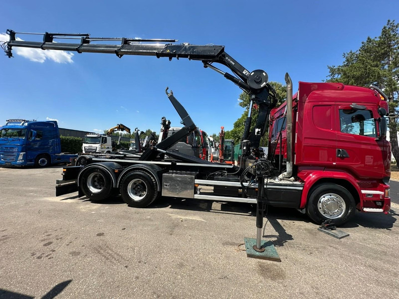 Scania R580 6X2 V8 HOOKLIFT + CRANE HIAB 211 E-4 HIPRO - ROTATOR - RETARDER - ALCOA ALU - RADIO - NL TRUCK - شاحنة ذات الخطاف, شاحنة كرين: صور 4 Scania R580 6X2 V8 HOOKLIFT + CRANE HIAB 211 E-4 HIPRO - ROTATOR - RETARDER - ALCOA ALU - RADIO - NL TRUCK - شاحنة ذات الخطاف, شاحنة كرين: صور 4