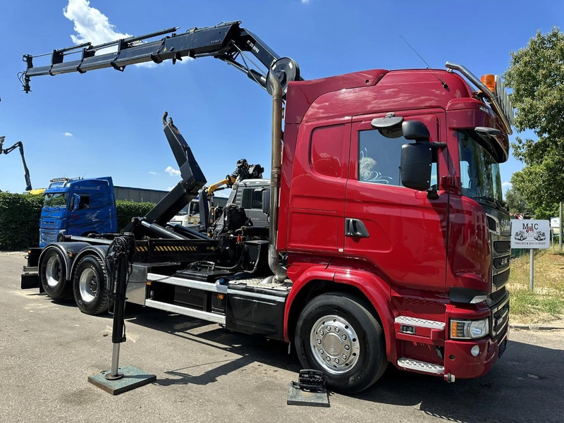 Scania R580 6X2 V8 HOOKLIFT + CRANE HIAB 211 E-4 HIPRO - ROTATOR - RETARDER - ALCOA ALU - RADIO - NL TRUCK - شاحنة ذات الخطاف, شاحنة كرين: صور 1 Scania R580 6X2 V8 HOOKLIFT + CRANE HIAB 211 E-4 HIPRO - ROTATOR - RETARDER - ALCOA ALU - RADIO - NL TRUCK - شاحنة ذات الخطاف, شاحنة كرين: صور 1