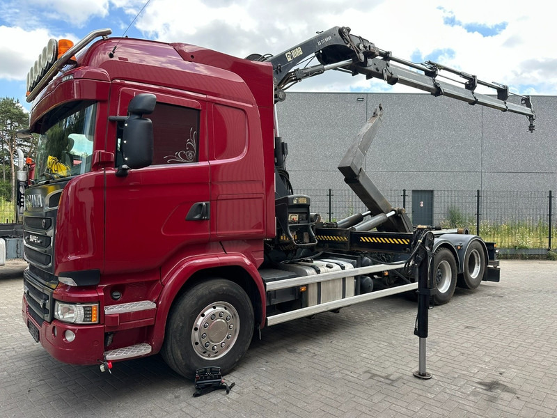 Scania R580 6X2 V8 HOOKLIFT + CRANE HIAB 211 E-4 HIPRO - ROTATOR - RETARDER - RADIO - NL TRUCK - شاحنة ذات الخطاف, شاحنة كرين: صور 3 Scania R580 6X2 V8 HOOKLIFT + CRANE HIAB 211 E-4 HIPRO - ROTATOR - RETARDER - RADIO - NL TRUCK - شاحنة ذات الخطاف, شاحنة كرين: صور 3