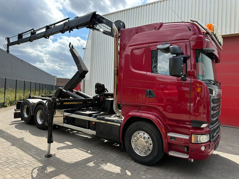 Scania R580 6X2 V8 HOOKLIFT + CRANE HIAB 211 E-4 HIPRO - ROTATOR - RETARDER - RADIO - NL TRUCK - شاحنة ذات الخطاف, شاحنة كرين: صور 1 Scania R580 6X2 V8 HOOKLIFT + CRANE HIAB 211 E-4 HIPRO - ROTATOR - RETARDER - RADIO - NL TRUCK - شاحنة ذات الخطاف, شاحنة كرين: صور 1