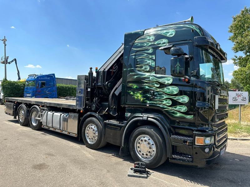 Scania R620 8x2 PRITSCHE + KRAN HIAB 800 EP-5 HIPRO - RETARDER - LIFT/STEERING AXLE - HIGHLINE SLEEPER - LEATHER - ALCOA - شاحنات مسطحة, شاحنة كرين: صور 1 Scania R620 8x2 PRITSCHE + KRAN HIAB 800 EP-5 HIPRO - RETARDER - LIFT/STEERING AXLE - HIGHLINE SLEEPER - LEATHER - ALCOA - شاحنات مسطحة, شاحنة كرين: صور 1