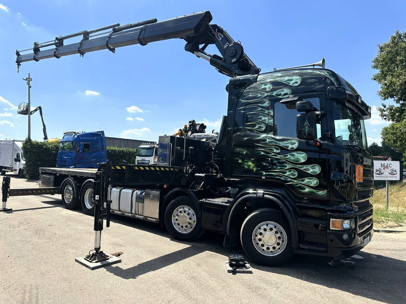 Scania R620 8x2 PRITSCHE + KRAN HIAB 800 EP-5 HIPRO - RETARDER - LIFT/STEERING AXLE - HIGHLINE SLEEPER - LEATHER - ALCOA - شاحنات مسطحة, شاحنة كرين: صور 2 Scania R620 8x2 PRITSCHE + KRAN HIAB 800 EP-5 HIPRO - RETARDER - LIFT/STEERING AXLE - HIGHLINE SLEEPER - LEATHER - ALCOA - شاحنات مسطحة, شاحنة كرين: صور 2