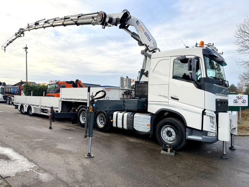 Volvo FH 460 6X4 + CRANE COPMA 530.7 + FlY-JIB 3 + A&C NOYENS LOWLOADER - 2x HYDR STEERING AXLES - شاحنة جرار: صور 1 Volvo FH 460 6X4 + CRANE COPMA 530.7 + FlY-JIB 3 + A&C NOYENS LOWLOADER - 2x HYDR STEERING AXLES - شاحنة جرار: صور 1