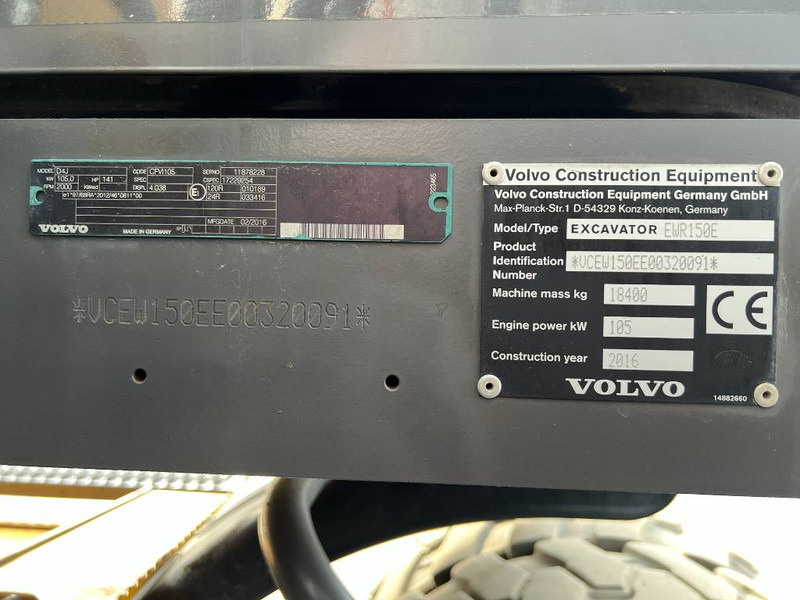 حفارة على عجلات Volvo EWR150E: صور 12