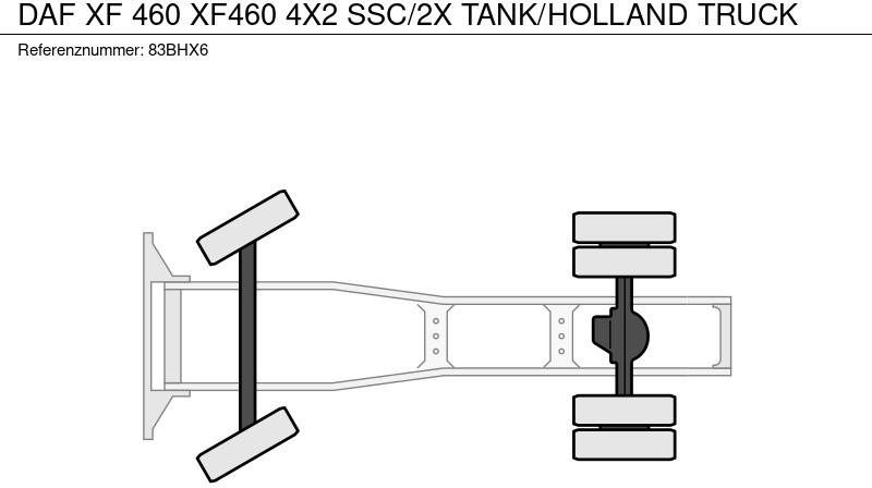 شاحنة جرار DAF XF 460 XF460 4X2 SSC/2X TANK/HOLLAND TRUCK: صور 19