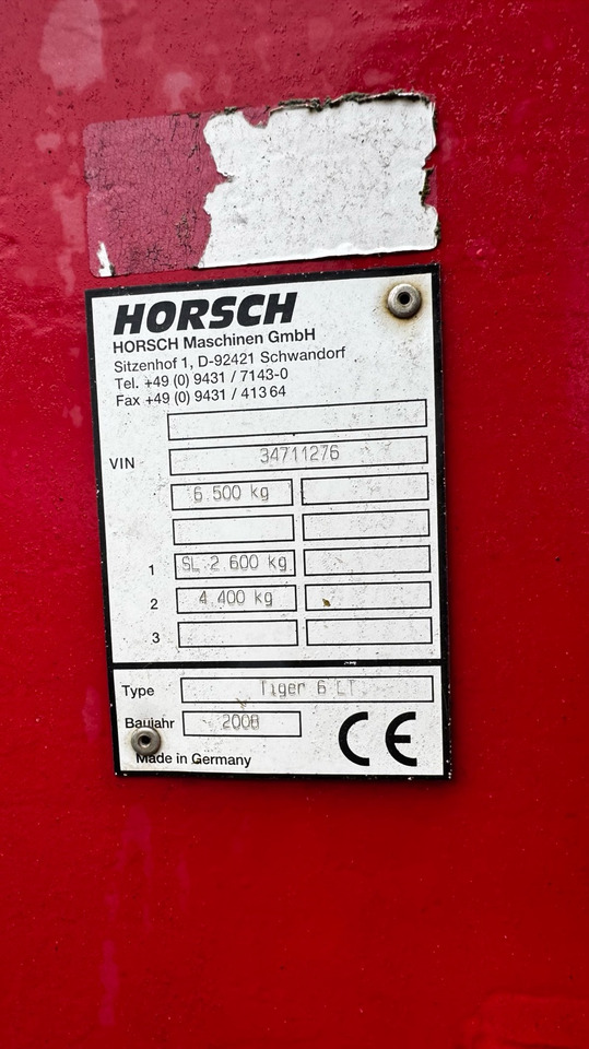 Horsch Tiger 6 LT in top Zustand - مسلفة: صور 2 Horsch Tiger 6 LT in top Zustand - مسلفة: صور 2