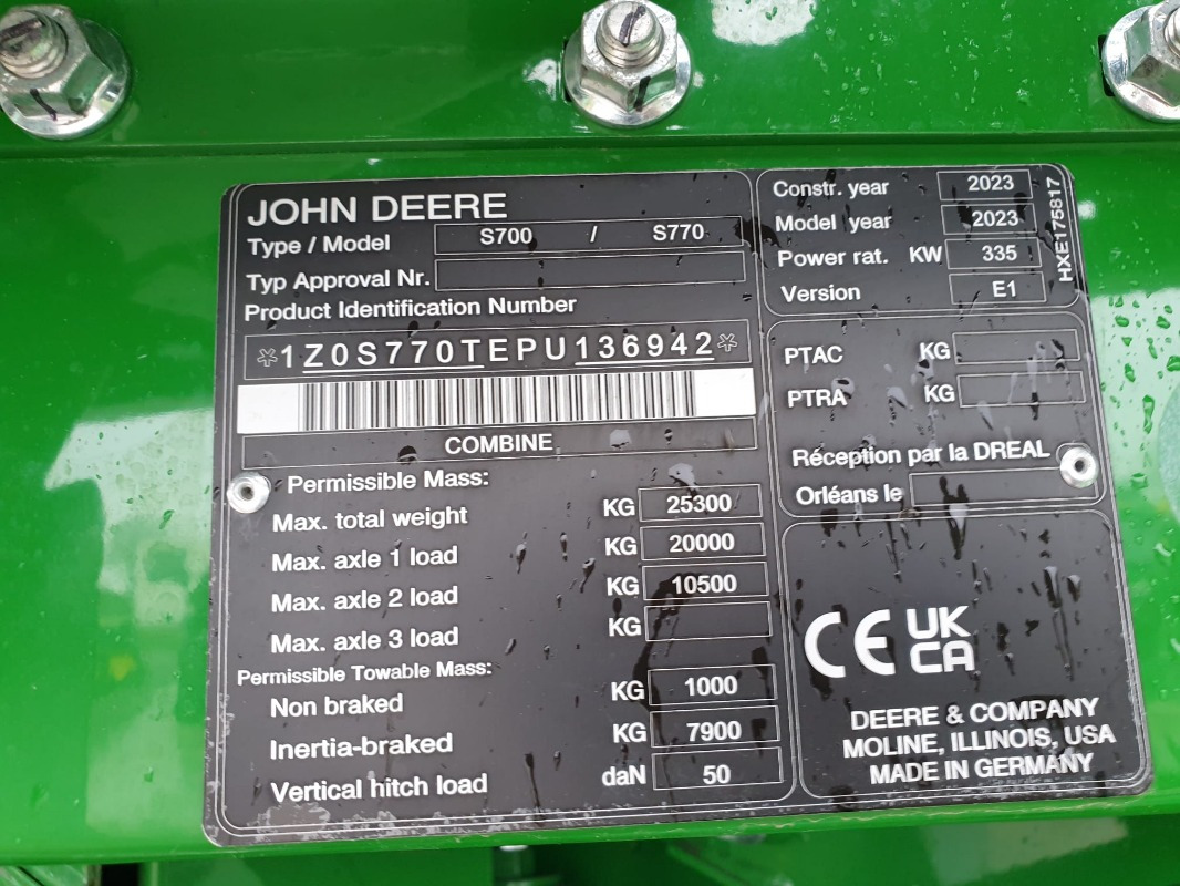 John Deere S770 - حصادة شاملة: صور 2 John Deere S770 - حصادة شاملة: صور 2