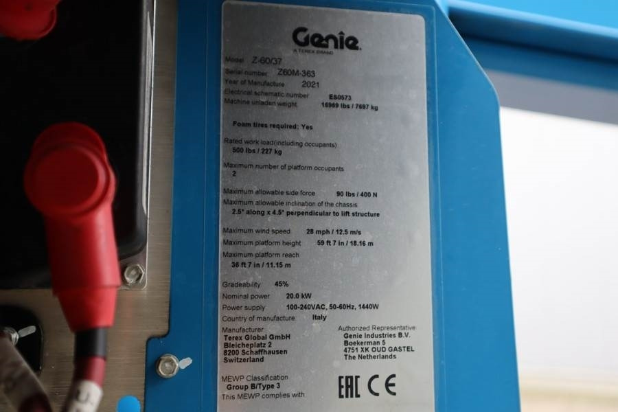 Genie Z60/37FE Valid Inspection, *Guarantee! Hybrid, 4x4 - رافعات سلة مفصلية: صور 5 Genie Z60/37FE Valid Inspection, *Guarantee! Hybrid, 4x4 - رافعات سلة مفصلية: صور 5