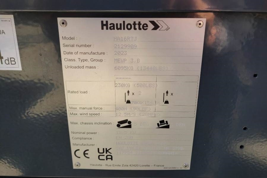 Haulotte HA16RTJ Valid Inspection, *Guarantee! Diesel, 4x4 - رافعات سلة مفصلية: صور 3 Haulotte HA16RTJ Valid Inspection, *Guarantee! Diesel, 4x4 - رافعات سلة مفصلية: صور 3