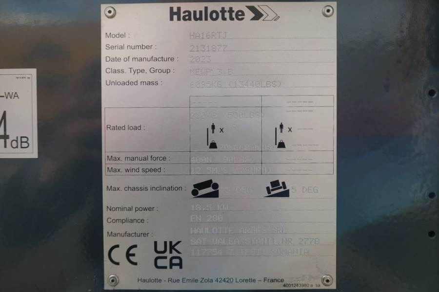 Haulotte HA16RTJ Valid Inspection, *Guarantee! Diesel, 4x4 - رافعات سلة مفصلية: صور 3 Haulotte HA16RTJ Valid Inspection, *Guarantee! Diesel, 4x4 - رافعات سلة مفصلية: صور 3