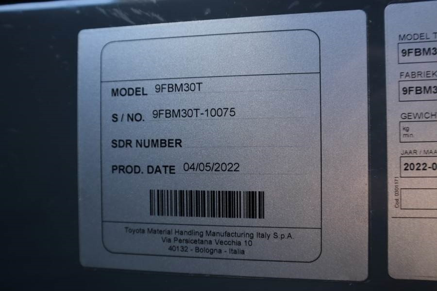 Toyota 9FBM30T Valid inspection, *Guarantee! Electric, 47  إيجار Toyota 9FBM30T Valid inspection, *Guarantee! Electric, 47: صور 14