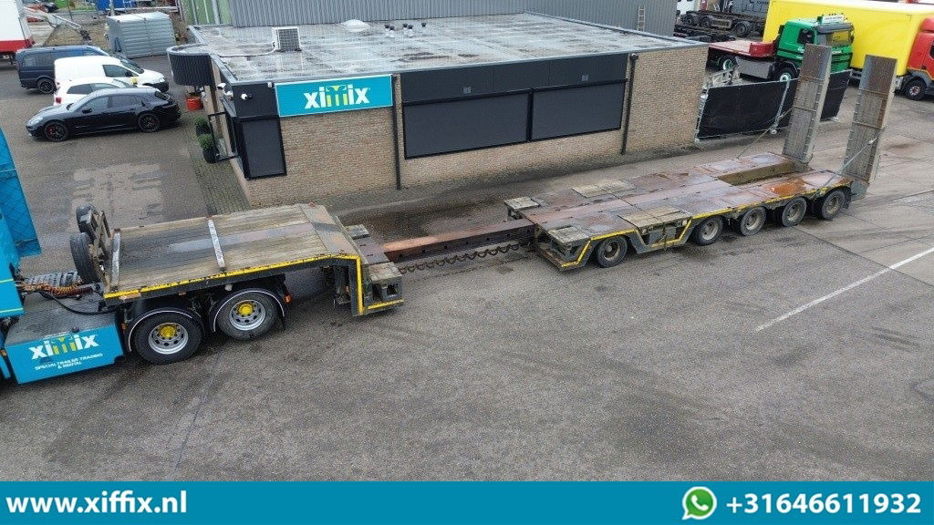 Lintrailers 5-ass. Uitschuifbare semi dieplader met hydr. Kleppen / 275 cm. Bree - عربة مسطحة منخفضة نصف مقطورة: صور 1 Lintrailers 5-ass. Uitschuifbare semi dieplader met hydr. Kleppen / 275 cm. Bree - عربة مسطحة منخفضة نصف مقطورة: صور 1