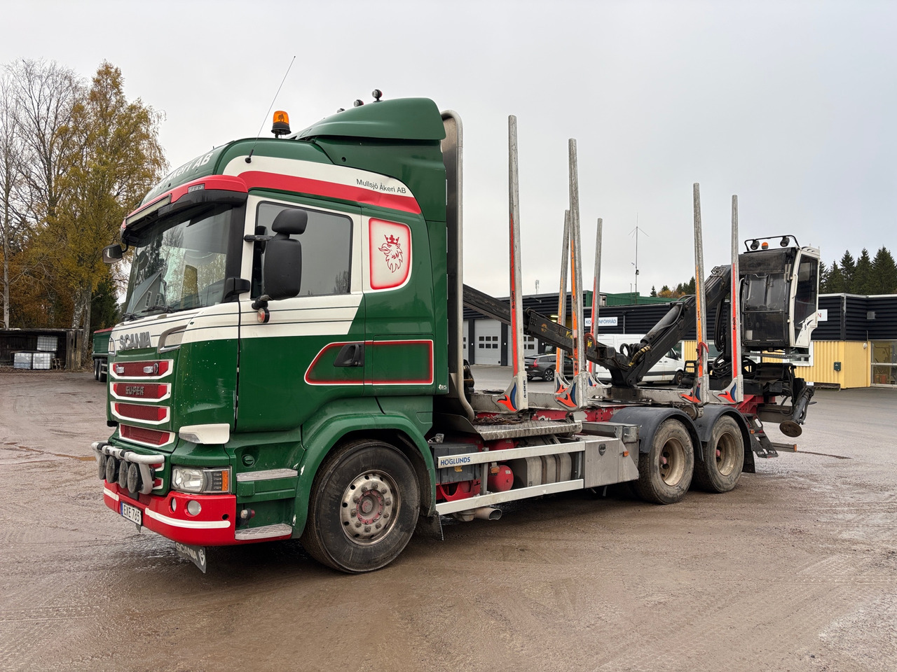 Scania R580 LB6X4 - شاحنة قطع الأشجار, شاحنة كرين: صور 1 Scania R580 LB6X4 - شاحنة قطع الأشجار, شاحنة كرين: صور 1