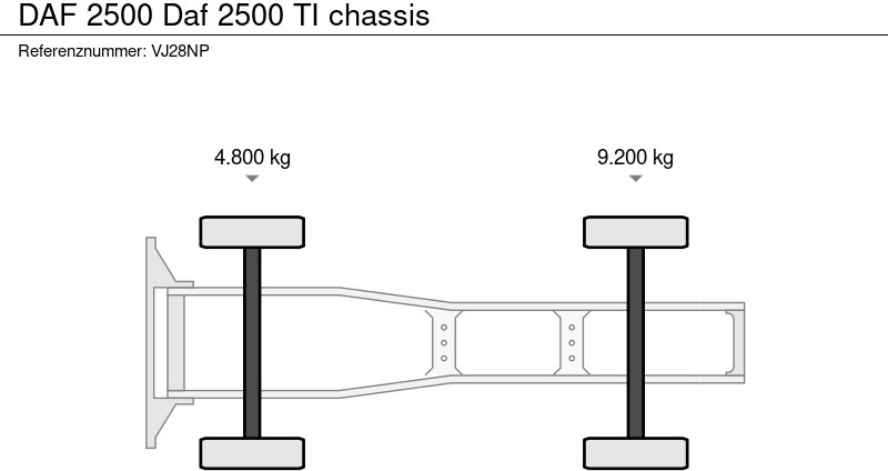 شاحنة جرار DAF 2500 Daf 2500 TI chassis: صور 12