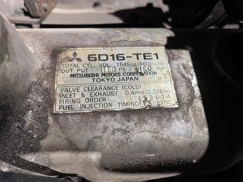 Kobelco Mitsubishi 6D16-TE1 from kobelco crane Fuso motor 142 kW 180PK - المحرك - شاحنة: صور 3 Kobelco Mitsubishi 6D16-TE1 from kobelco crane Fuso motor 142 kW 180PK - المحرك - شاحنة: صور 3