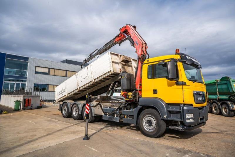 MAN TGS 32.400 BL + Fassi 245A/5x - قلابات, شاحنة كرين: صور 2 MAN TGS 32.400 BL + Fassi 245A/5x - قلابات, شاحنة كرين: صور 2