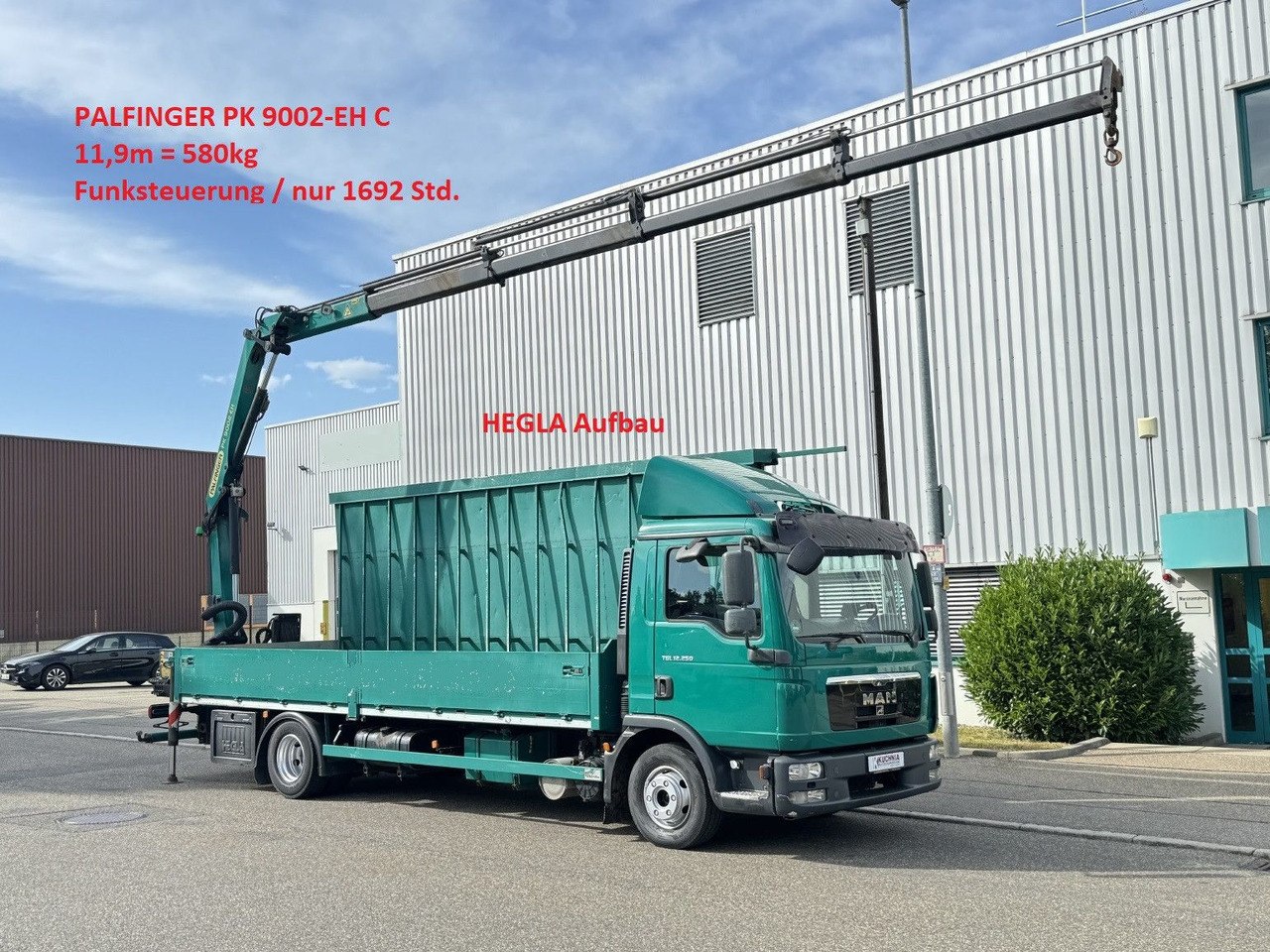 MAN TGL 12.250 Glastransport Kran PK9002 Funk Klima - شاحنة كرين: صور 1 MAN TGL 12.250 Glastransport Kran PK9002 Funk Klima - شاحنة كرين: صور 1