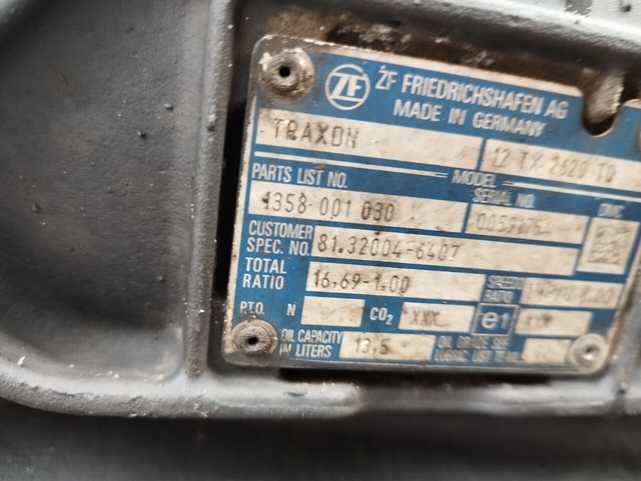 ZF Traxon 12TX2620TD MAN TGX truck - علبة التروس - شاحنة: صور 1 ZF Traxon 12TX2620TD MAN TGX truck - علبة التروس - شاحنة: صور 1