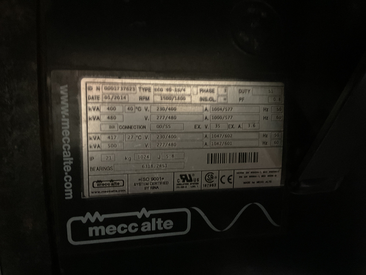 Doosan P158LE, 415KVA generatorset. Like brand new, low hours and complete - مجموعة المولدات: صور 5 Doosan P158LE, 415KVA generatorset. Like brand new, low hours and complete - مجموعة المولدات: صور 5